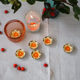 White Daffodil Scented Tea lights Tealights Foxyavenue UK